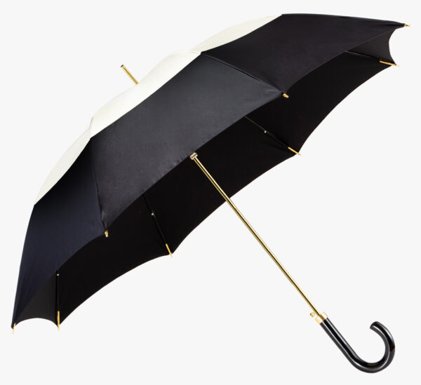 Haili-copper car black bright elbow-long handle umbrella - Image 2