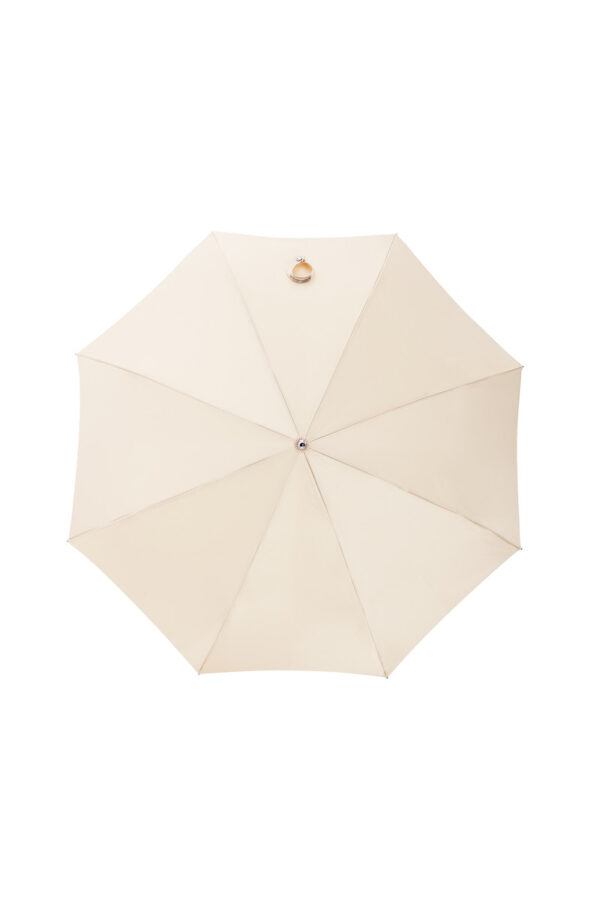 White pearl folding umbrella - Image 6