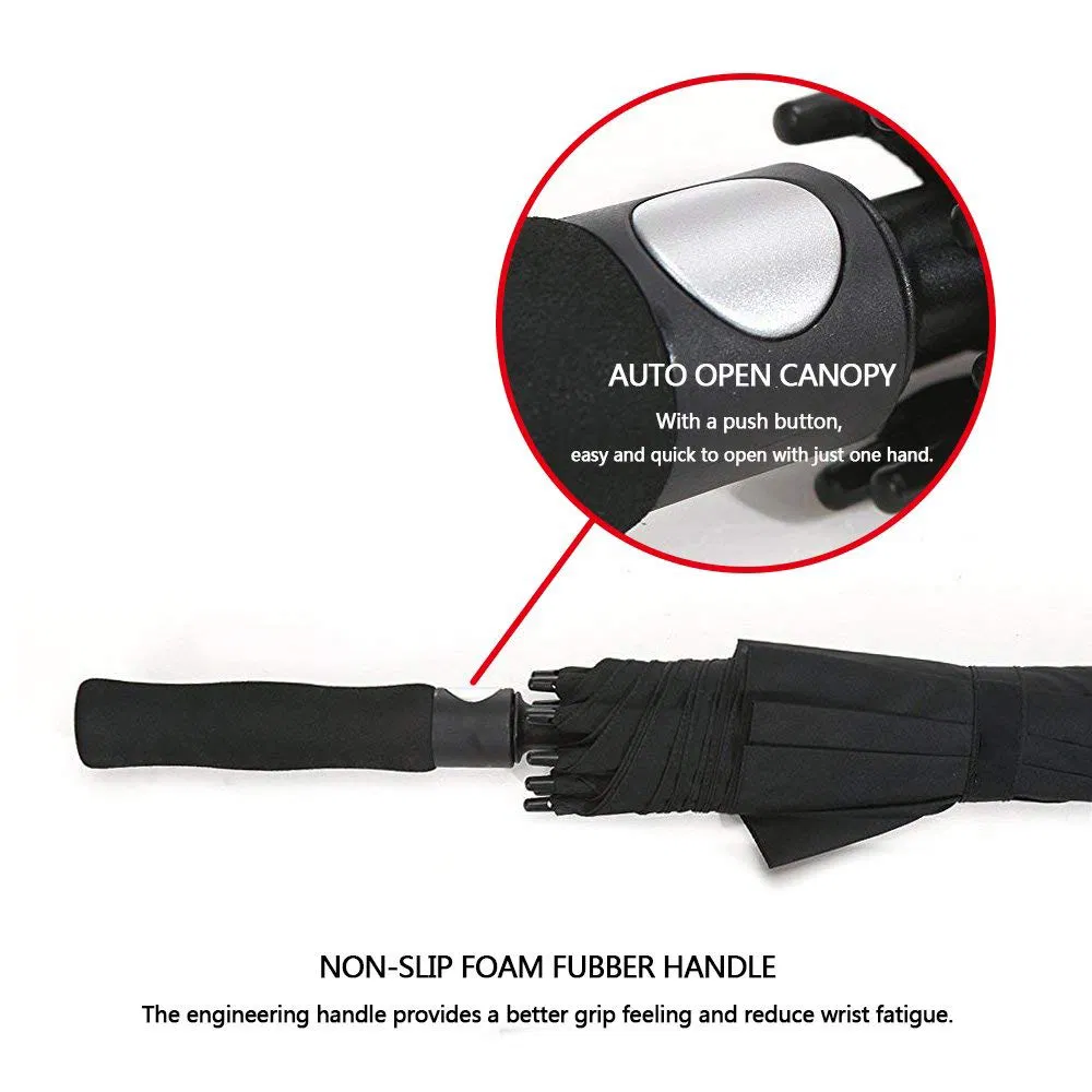 custom logo large auto rain golf umbrella oem wholesale pricing
