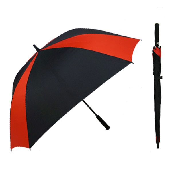 custom logo windproof golf umbrella 30 inch fiberglass large square stick