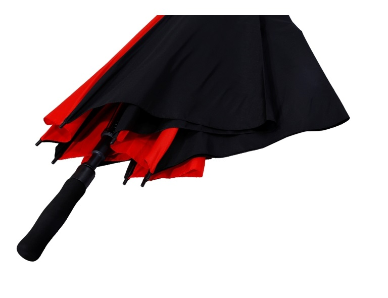 custom logo windproof golf umbrella 30 inch fiberglass large square stick