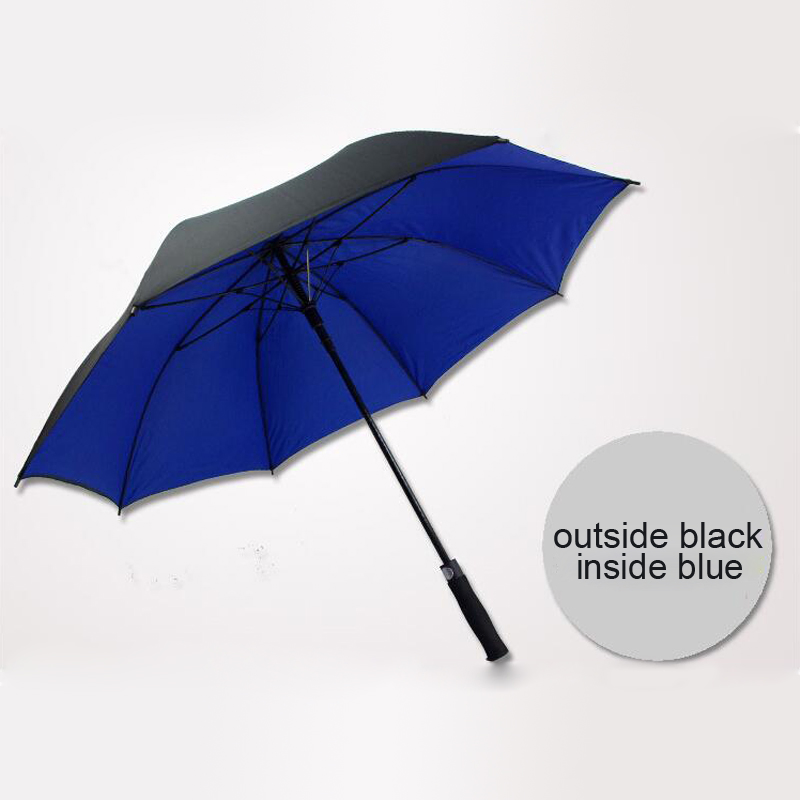 custom long handle double layer golf umbrella for rain