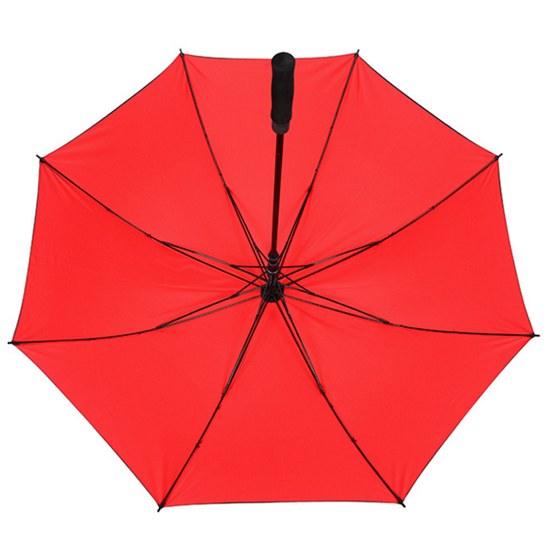 custom long handle double layer golf umbrella for rain