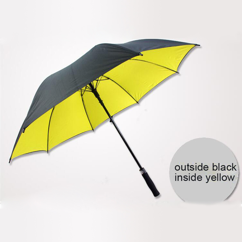 custom long handle double layer golf umbrella for rain
