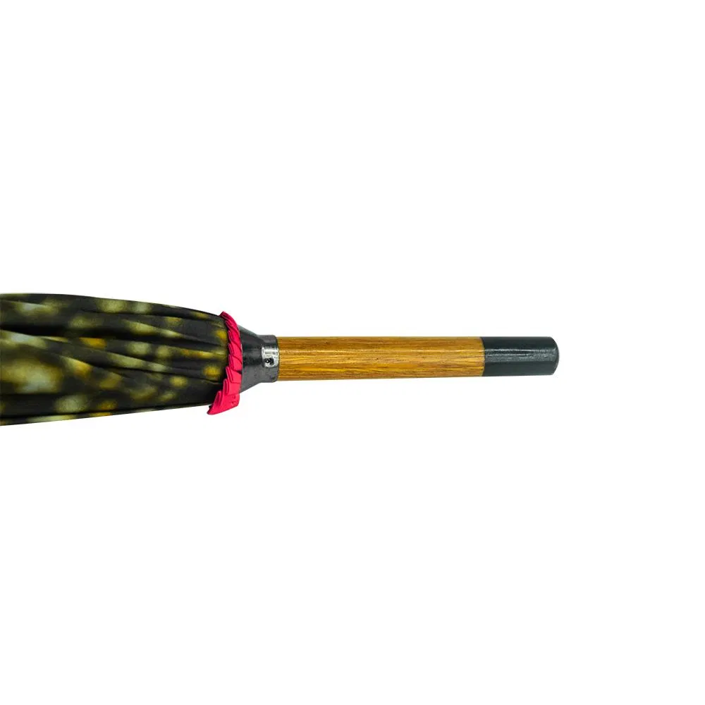custom promotional wooden umbrellas: wholesale transfer printing for gifts
