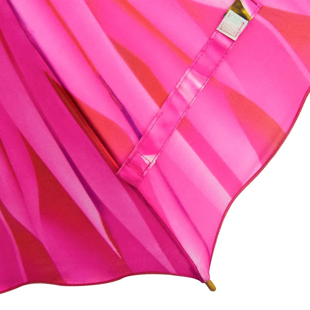 custom promotional wooden umbrellas: wholesale transfer printing for gifts