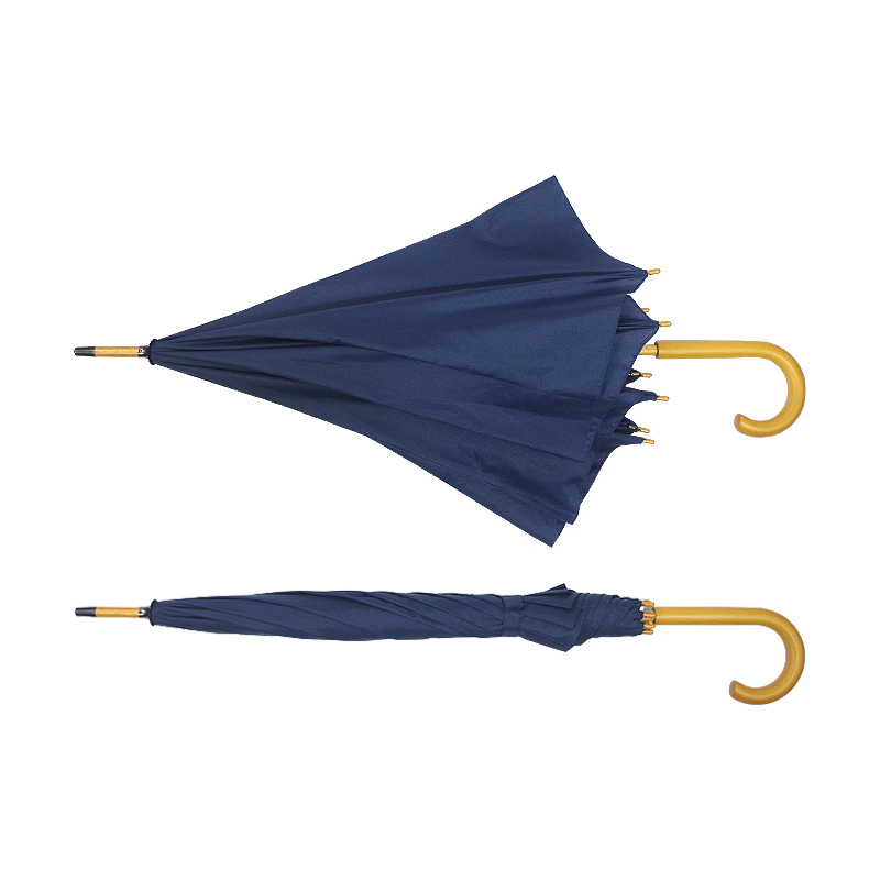 custom classic carve wooden handle camping umbrella