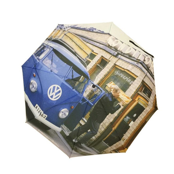 custom printed travel folding umbrellas for promotions