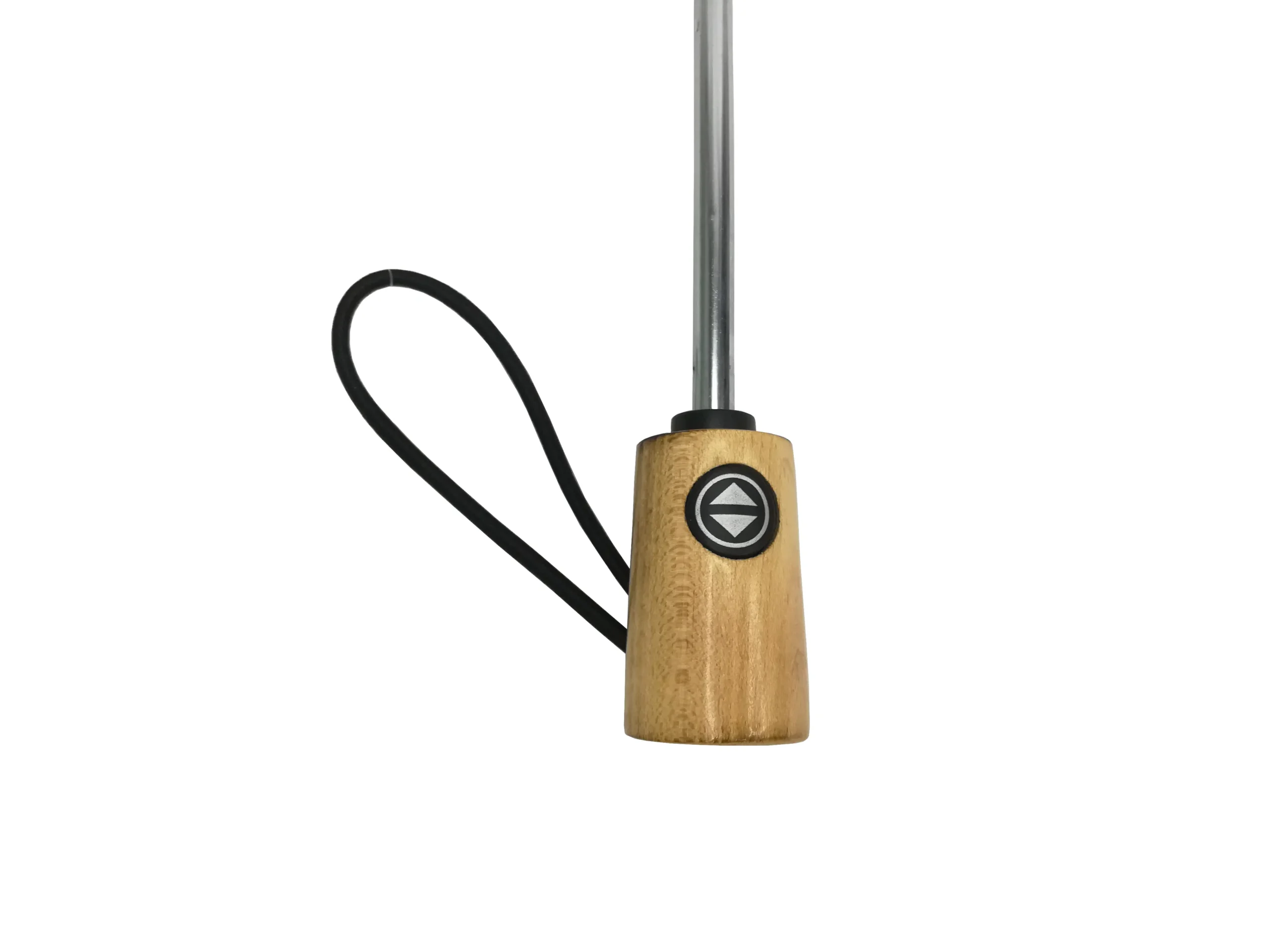 custom double layer auto open 3 fold wooden handle umbrella