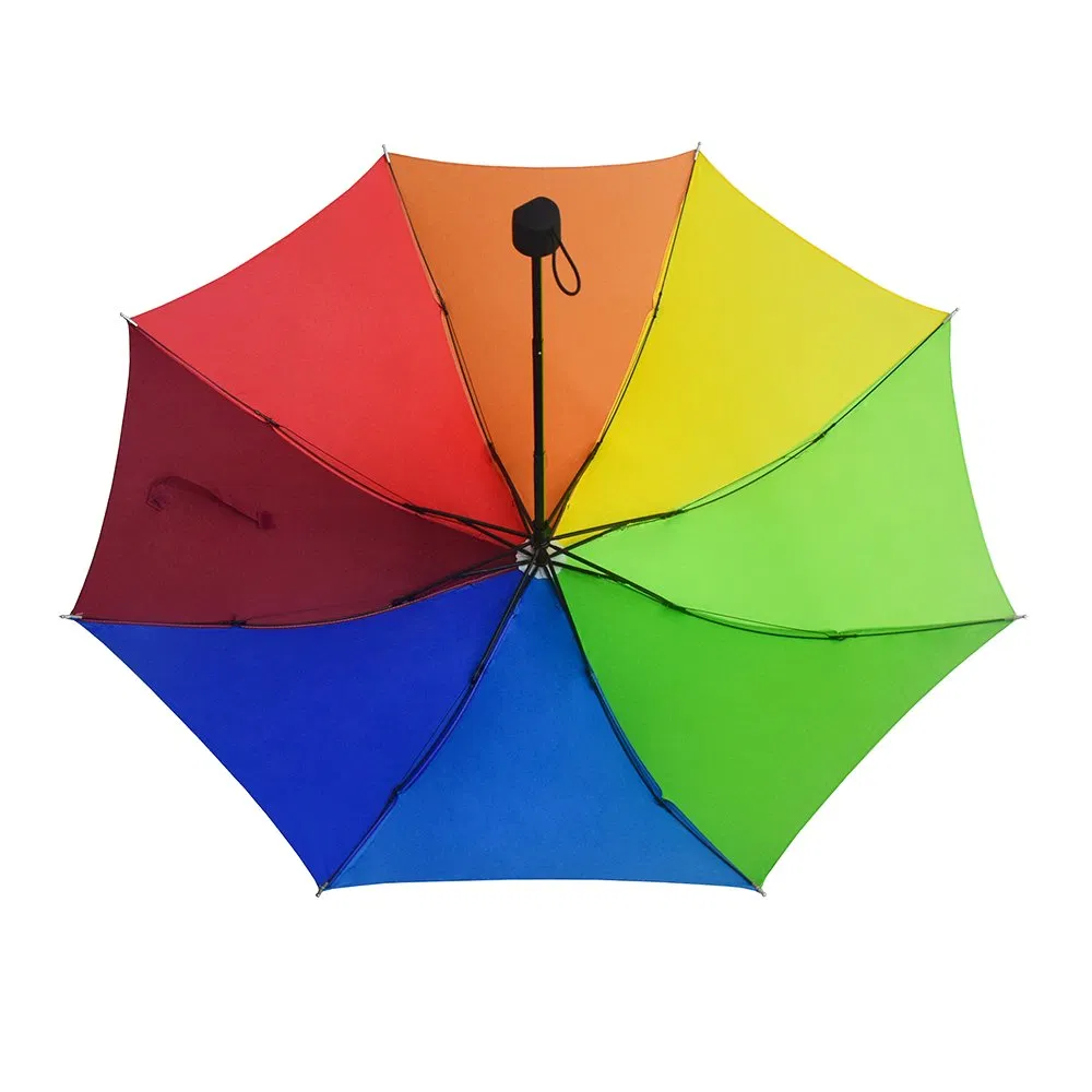 custom logo rainbow folding umbrella oem china wholesale