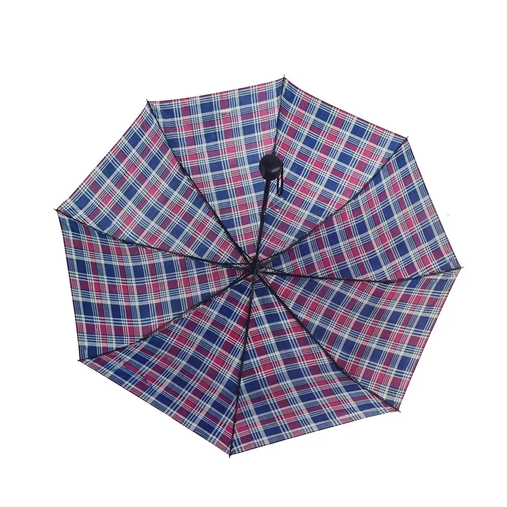 custom logo printed manual open 3 fold umbrellas factory direct