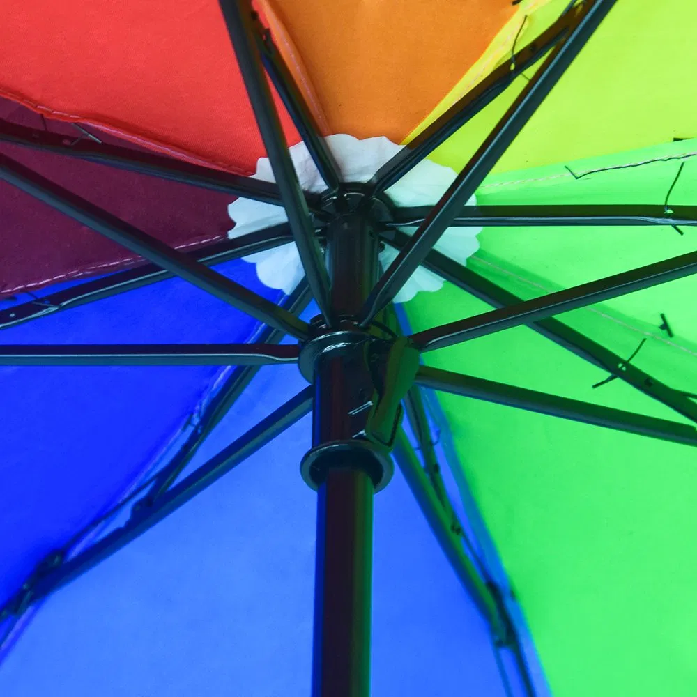 custom logo rainbow folding umbrella oem china wholesale