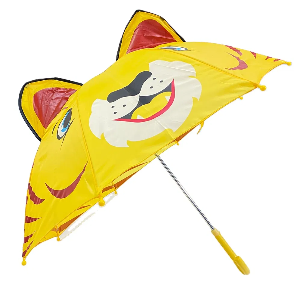 custom cartoon kids umbrellas: cute animal shapes for outdoor promotions