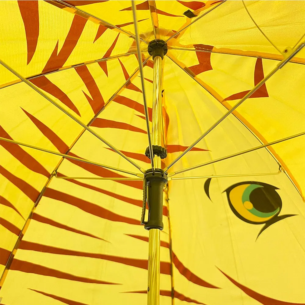 custom cartoon kids umbrellas: promotional, cute print, animal shape, safety manual open
