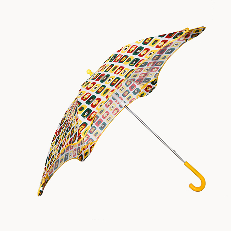 custom logo kids umbrella: flower shape promotional umbrellas for outdoor safety