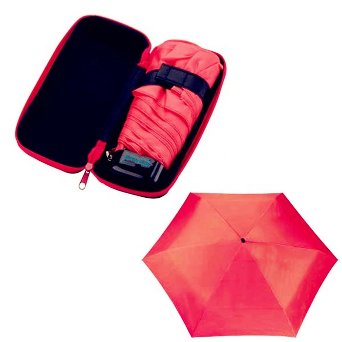 custom logo 5 fold mini uv umbrella compact 19 inch design