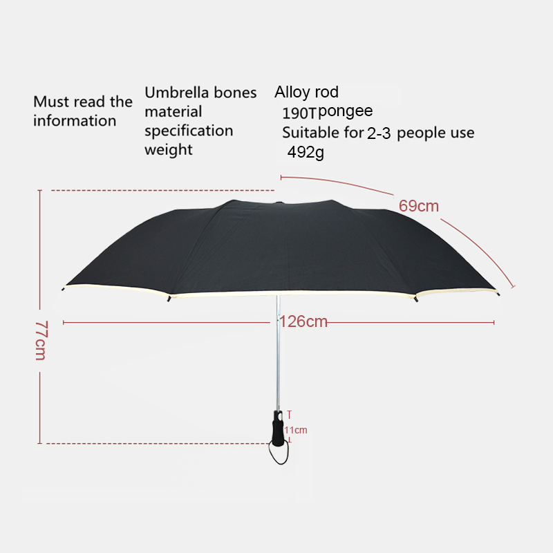 custom logo 56" large automatic folding golf umbrella for business