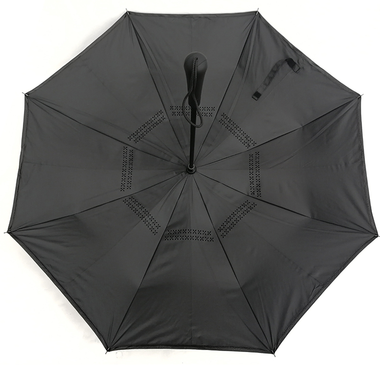 custom inverted black car umbrellas wholesale