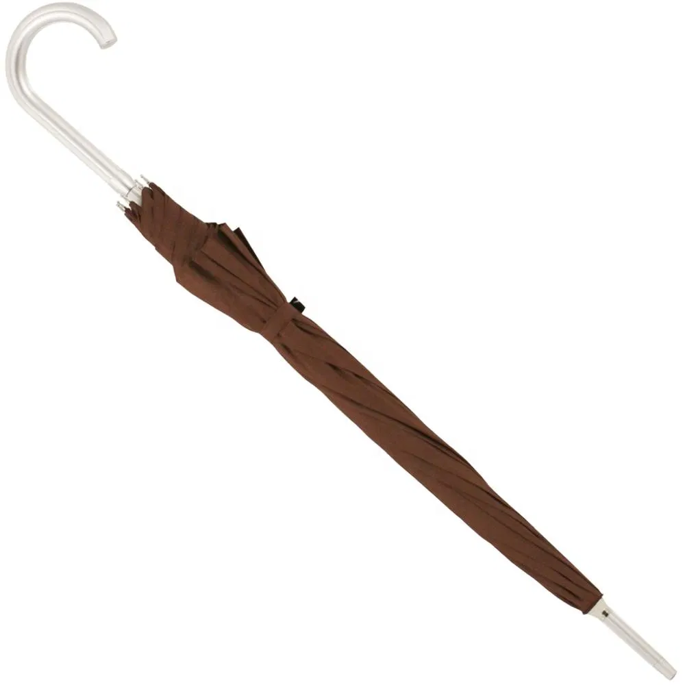 custom promotional aluminum umbrellas with auto open curve handle
