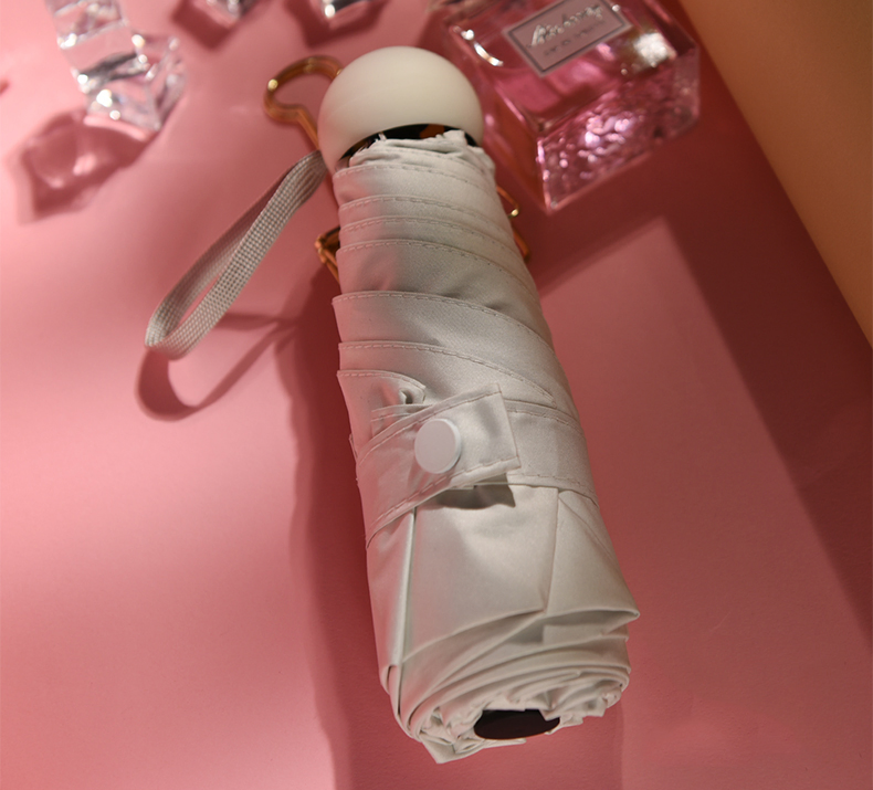 custom pink mini capsule umbrellas | oem folding promotional umbrellas