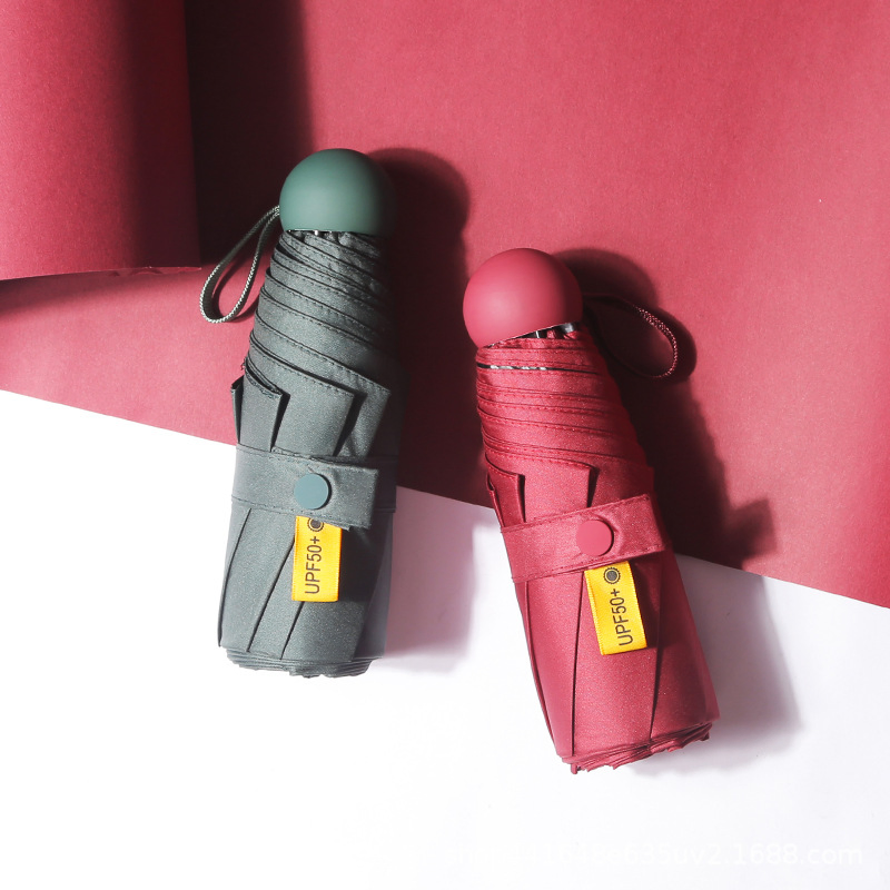 custom logo mini folding umbrella | uv protection pocket umbrella