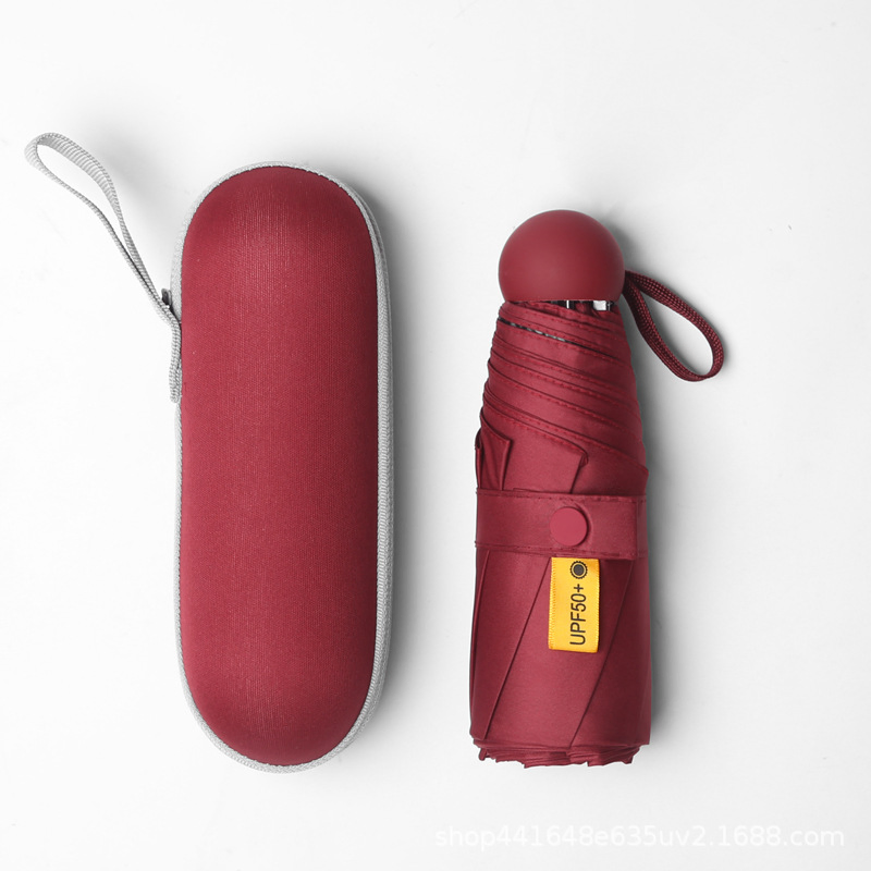 custom logo mini folding uv umbrella promotional pocket rain umbrella