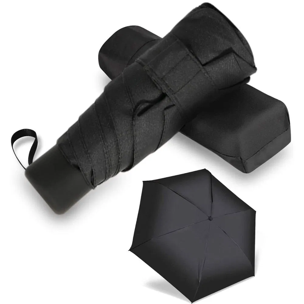 anti uv promotional gifts: 5 fold mini pocket umbrella for outdoor use