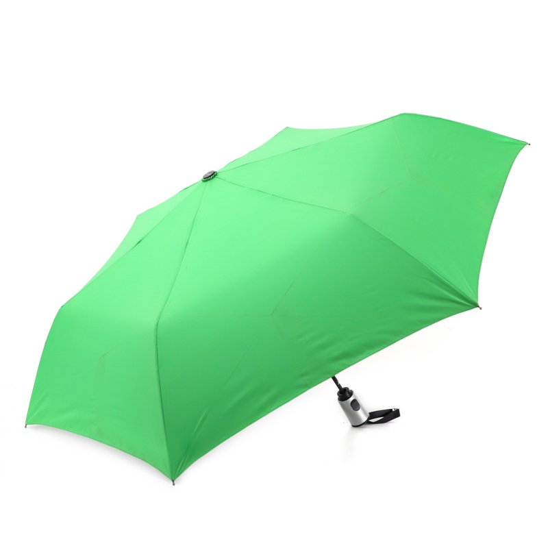 custom 3 fold automatic umbrella with silver coating