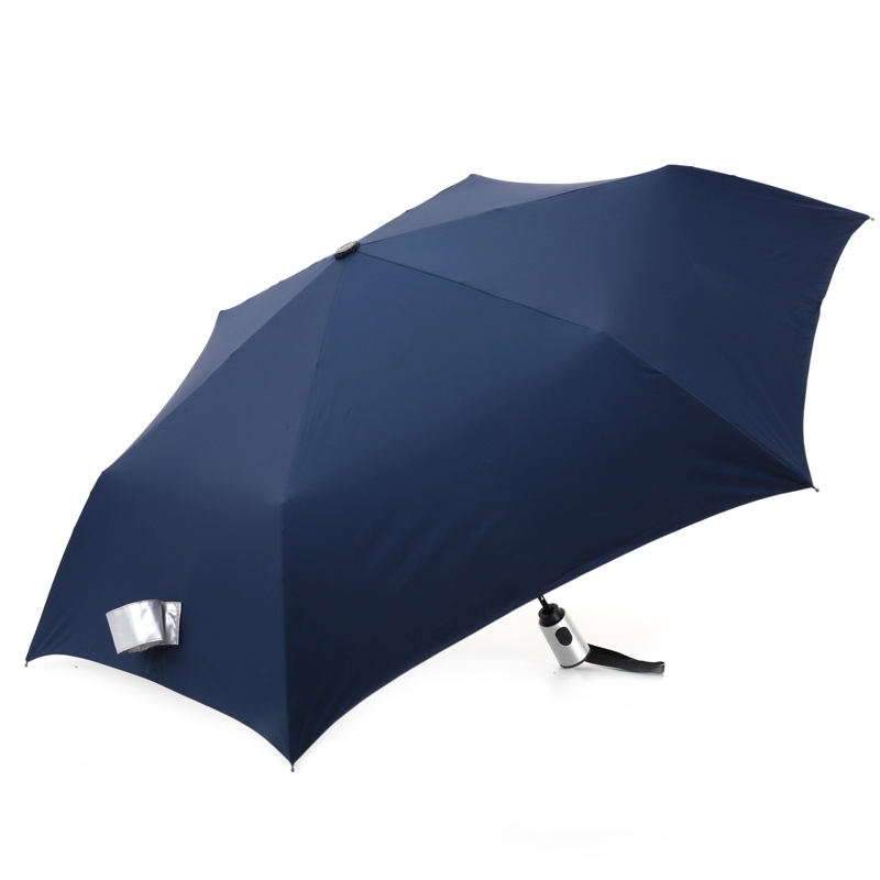 custom 3 fold automatic umbrella with silver coating