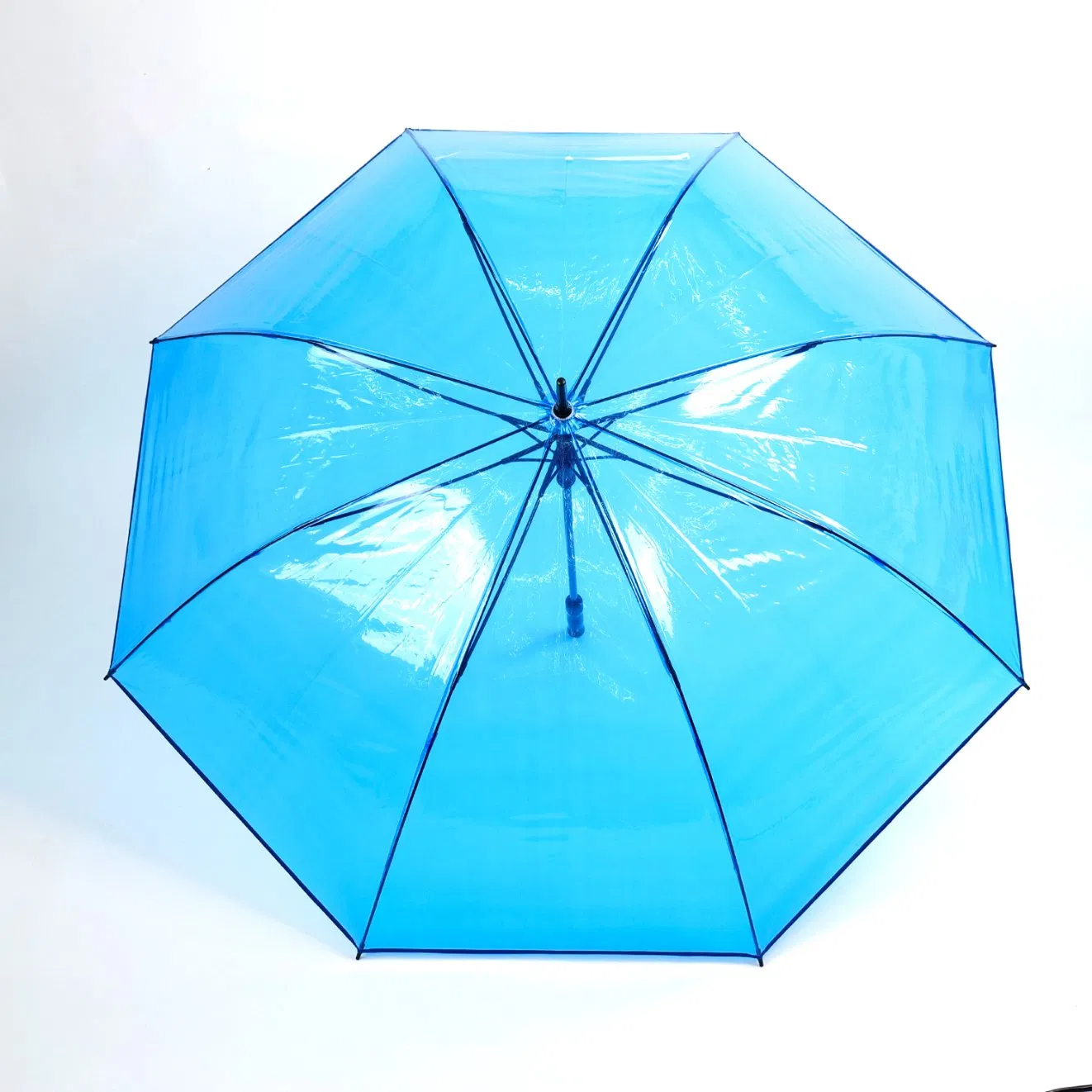 custom hi key design waterproof pvc transparent umbrella