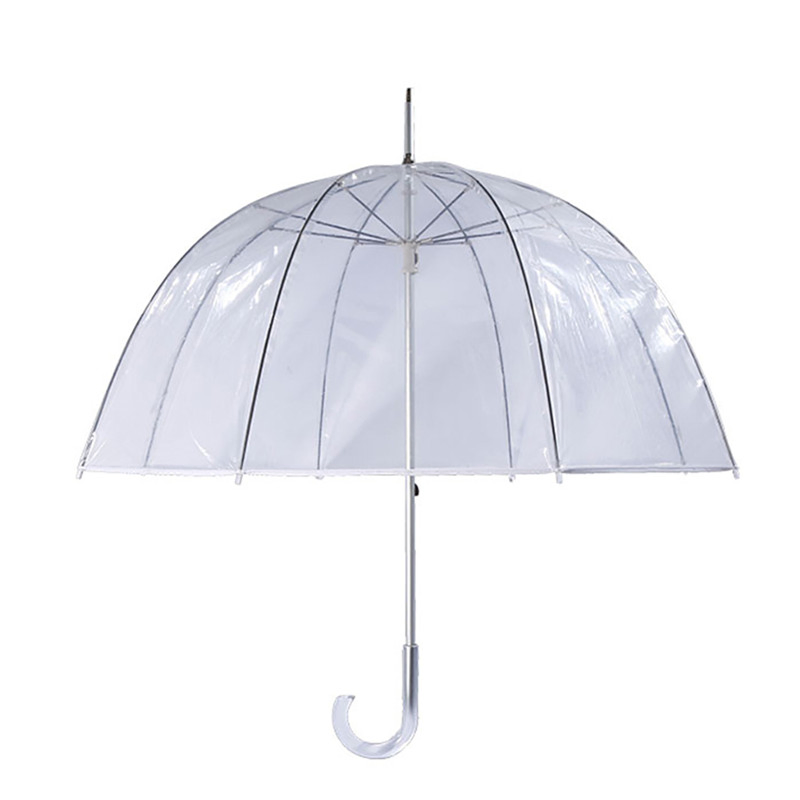 clear dome automatic stick umbrella for outdoor