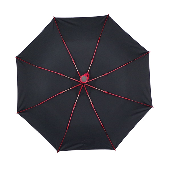 colorful red fiberglass frame windproof automatic folding umbrella