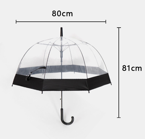 custom clear plastic umbrella with logo for promotions