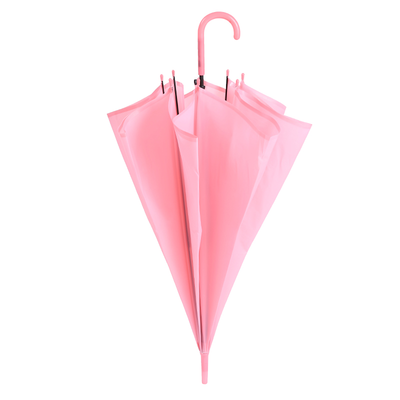 custom pink windproof clear pvc umbrella for outdoor golf promotion