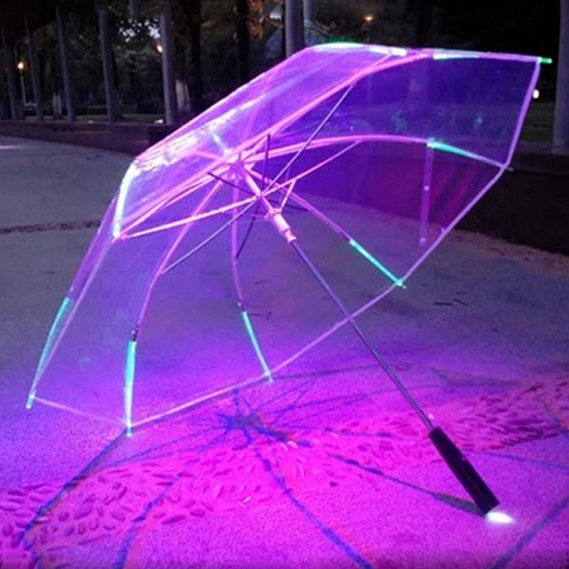 custom led flashlight umbrella with glow drop for advertising