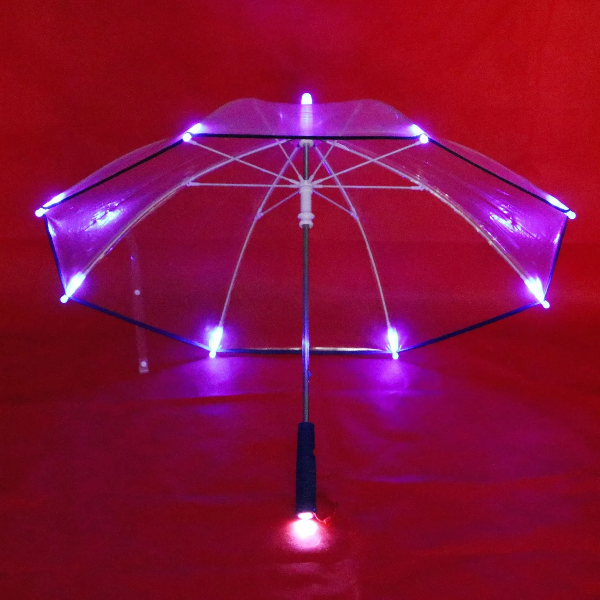 custom led flashlight umbrella with glow drop for advertising