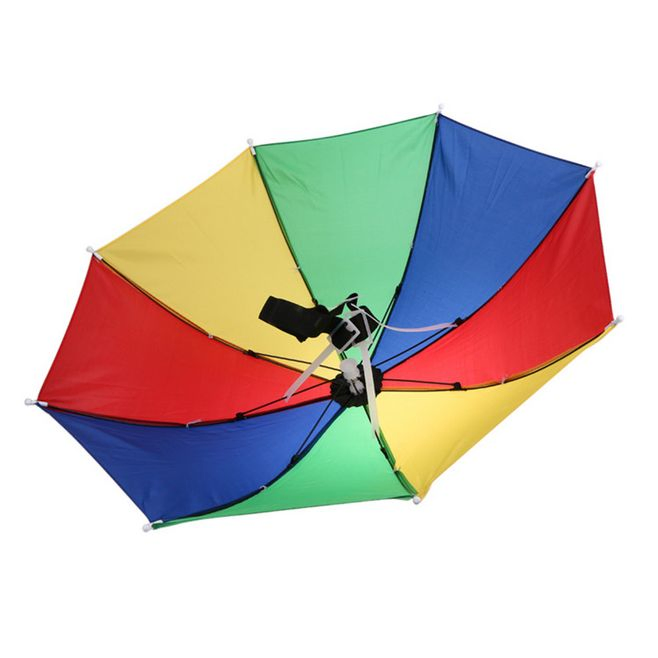 custom printed fishing umbrella hat