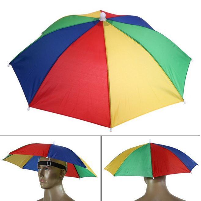 custom printed fishing umbrella hat