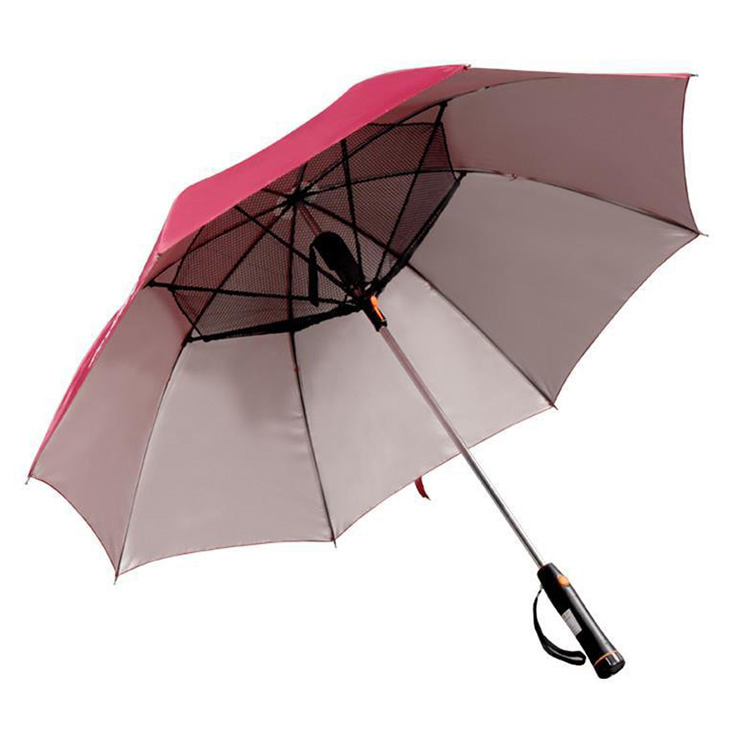 custom anti uv cooling fan umbrella for outdoor promotions