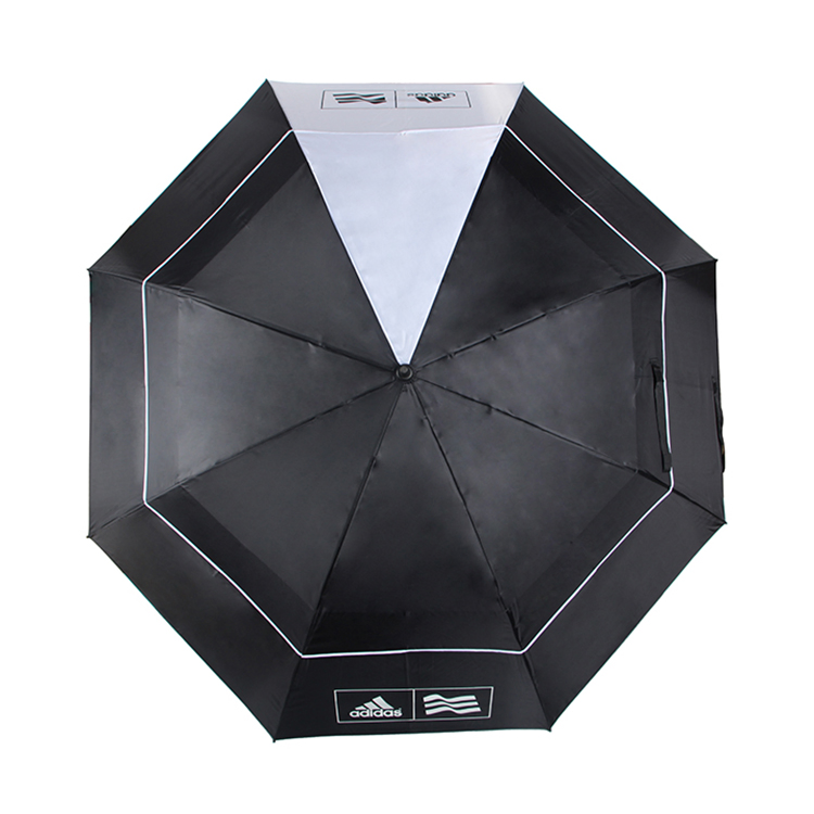 custom reflective golf umbrellas | premium double canopy design