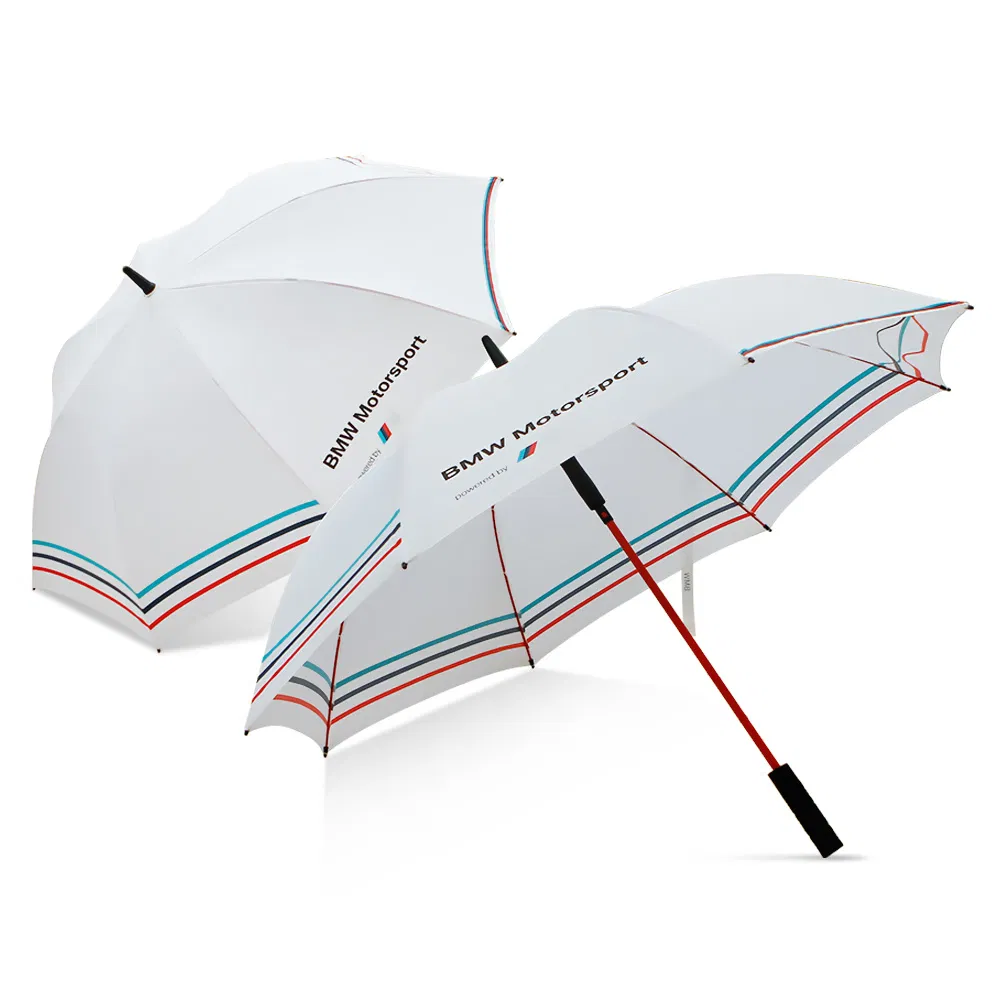 custom 30 inch bmw golf umbrella red fiberglass frame, windproof outdoor gift