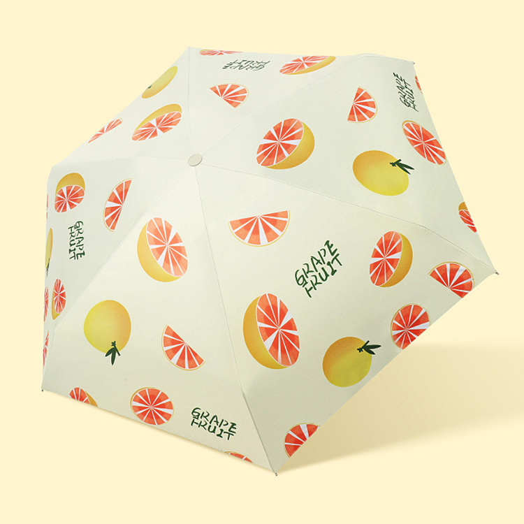 custom logo mini 5 fold pocket umbrella promotion