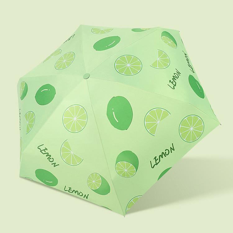 custom logo mini 5 fold pocket umbrella promotion