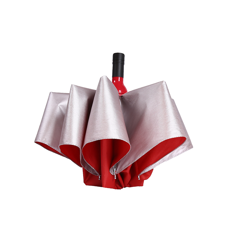 custom logo foldable umbrella | promotional wine bottle umbrella | china factory direct