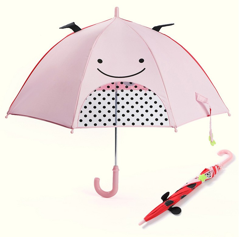 custom printed kids umbrellas with cute animal designs for outdoor use