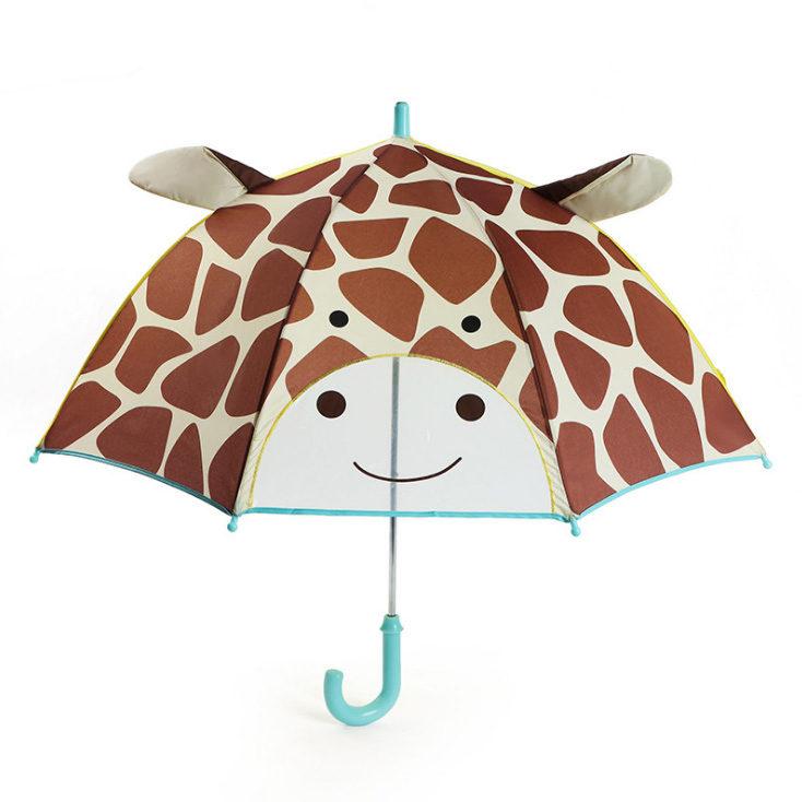 custom printed kids umbrellas with cute animal designs for outdoor use