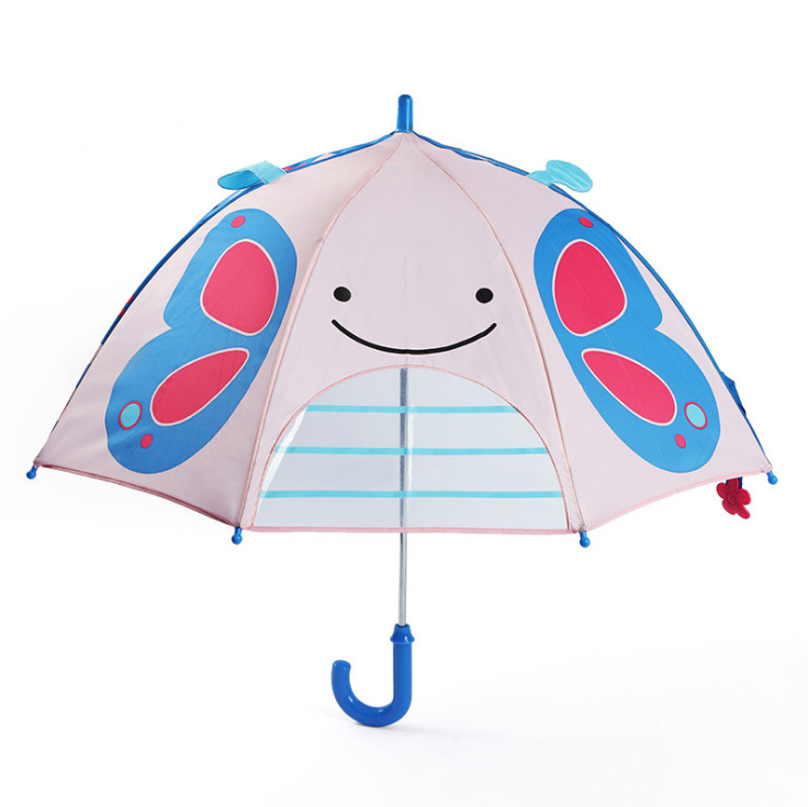 custom printed kids umbrellas with cute animal designs for outdoor use