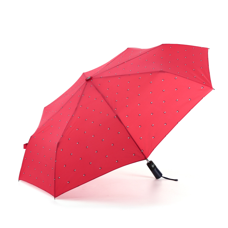 custom dot print 3 fold umbrella outdoor brand sales
