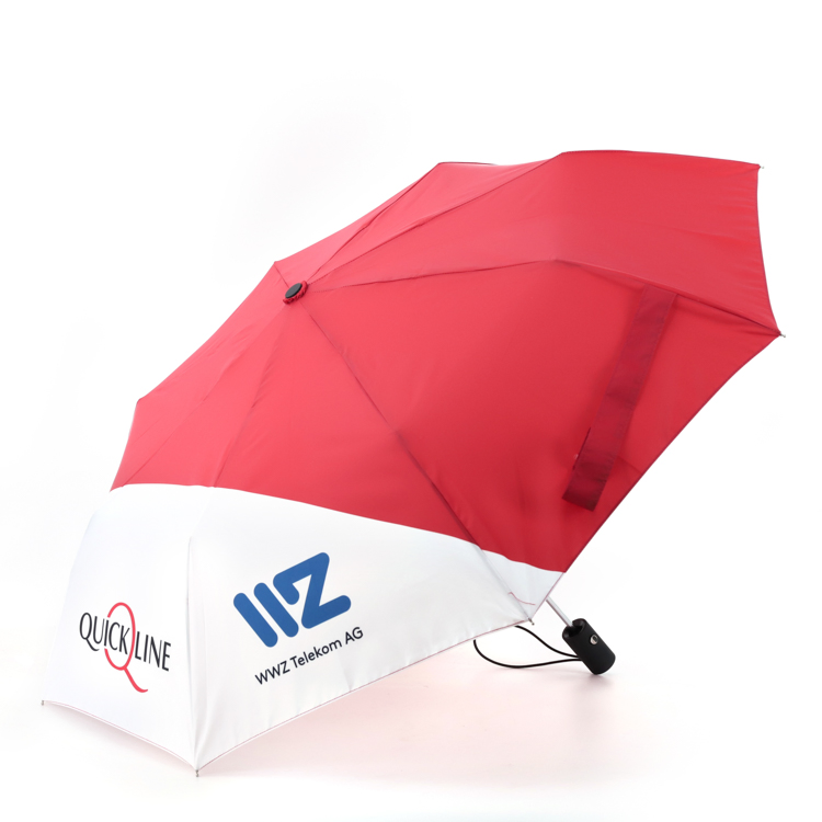 custom logo folding umbrella with auto open/close | high quality rain & sun protection
