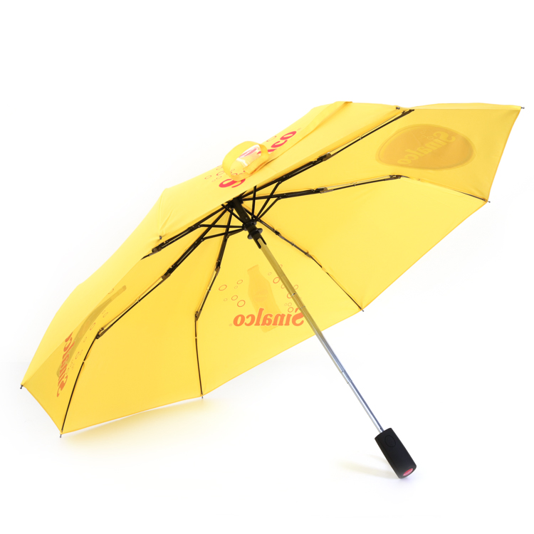 custom logo folding umbrella with auto open/close | high quality rain & sun protection